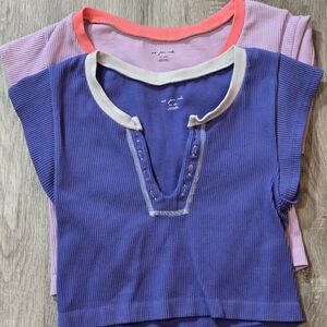 Urban Outfitters Out from Under Cropped Tops LOT of 2 Size Medium